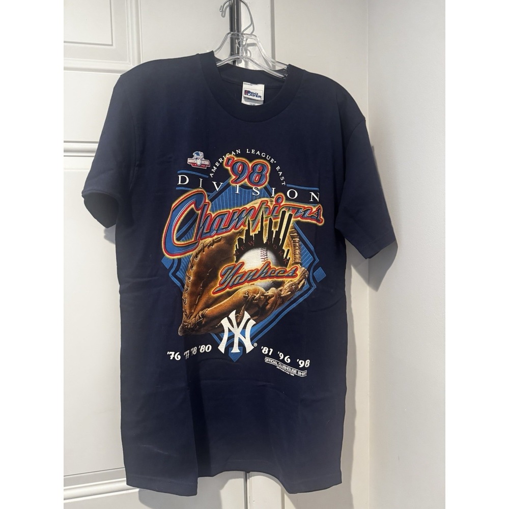 VTG New York Yankees 1998 American League East Champions T Shirt Boys 18/20